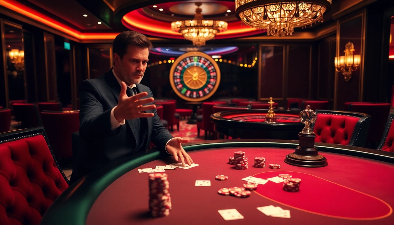 Experience the thrill of 789CLUB at an elite poker table surrounded by luxury.
